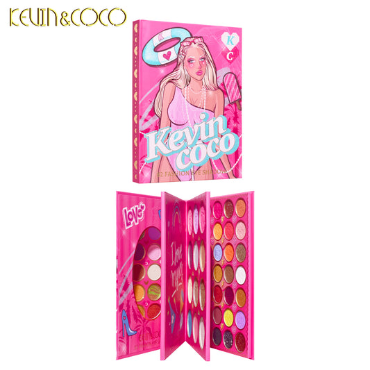 KEVINCOCO wholesale 82 Colors Vacation Barbie eyeshadow pallet gift