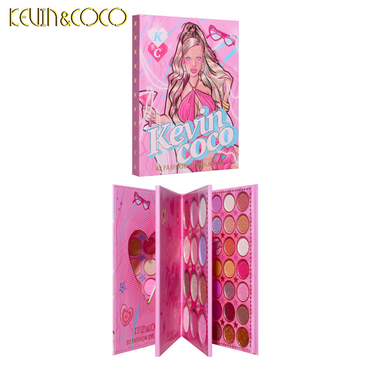 KEVINCOCO wholesale 82 color party barbie eyeshadow pallet gift