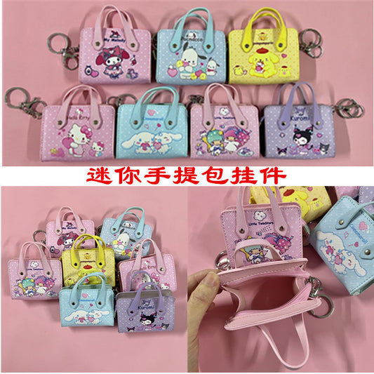 Cute card sleeve girl's heart kulomi mini coin purse creative headphone bag coin loose money storage bag