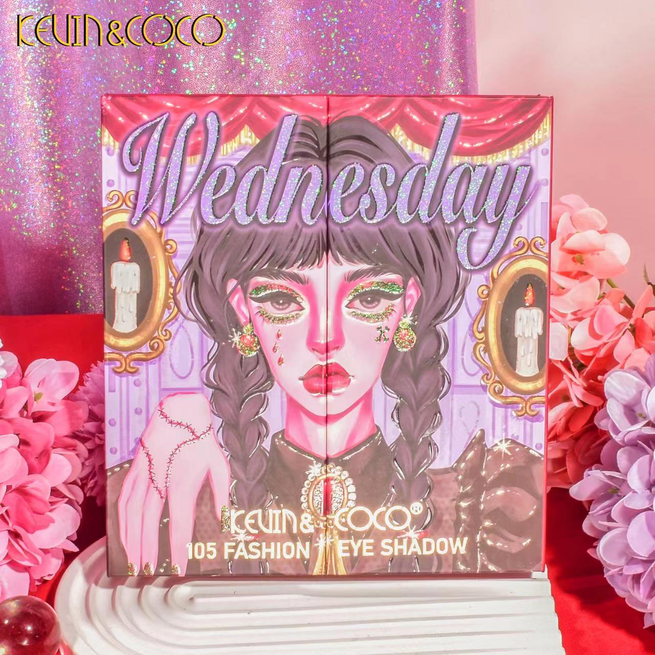 KEVINCOCO wholesale 105 color Wednesday Eyeshadow Palette